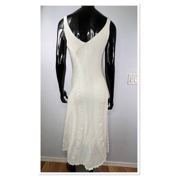 Vince Macramé 100% Cotton Midi Sweater Dress Sz XS NWT - Picture 7 of 11